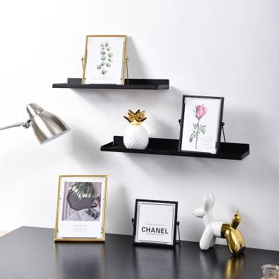 China Simple Simplicity Ins Style Metal Picture Frame Gold Metal Iron Picture Frame With Glass For Shop Office Home Decor for sale