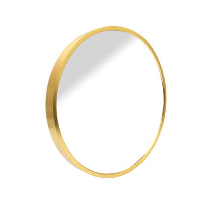 China Morden Luxury Metal Aluminum Frame Decorative Round Wall Mirrors 80cm Metal Frame Round Mirror Bathrooms Modern 50 Pieces for sale