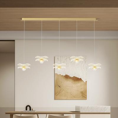 China Modern led luxury large blotooth chandelier Spain bulb hotel light red modern minimalist living room big chandelier for sale