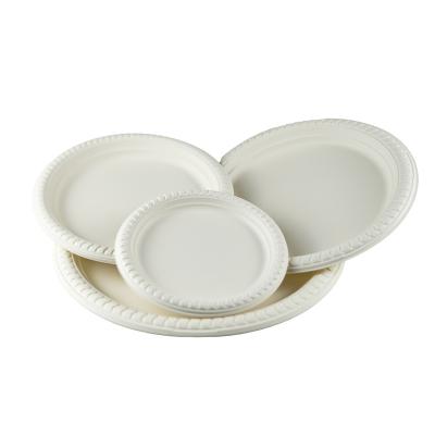 China 100% Customized Plate, Biodegradable, Environmental Friendly, Biodegradable Party Disposable, Disposable Paper Plate, Round Cake Plate 12345 for sale