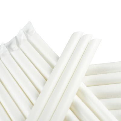 China 100% Biodegradable Single Packed Biodegradable Single Beverage Milk Tea PLA Disposable Degradable Degradable Adjustable Straw Log Maker for sale