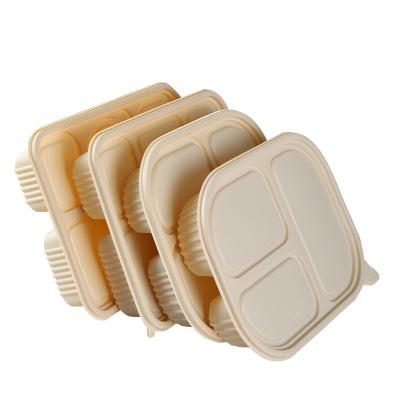 China Minimalist 100 Food Packing Bowl Bowl Bowl Cornstarch Snack Box Cornstarch Snack Box Disposable Salad BO for sale