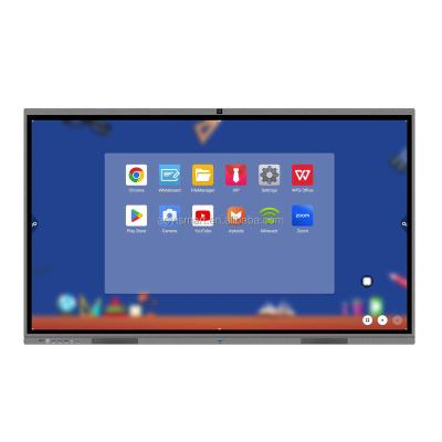 China OEM ODM 4K OPS 65 75 85 inch 65 inch lcd display screen smart panel interactive whiteboard support touch for sale