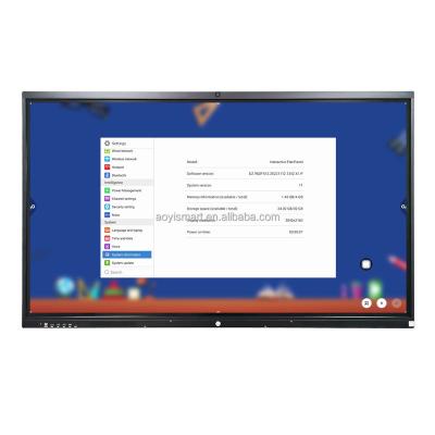 China Large Touch Screen Panel Portable Interactive Whiteboard 55 Inch Display LCD Touch Screen Interactive Whiteboard For Preschool 55inches for sale