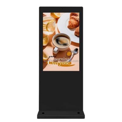 China 75 Inch Window High Brightness LCD Display Indoor Waterproof Digital Touch Screen Digital Signage Video Advertising Player for sale