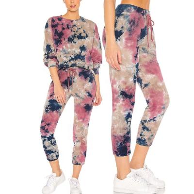 China New Tie Dye Anti-Wrinkle Anti-Wrinkle Fashionable Comfortable Casual Sweatpants For Women Track Pants High Quality Clothing for sale