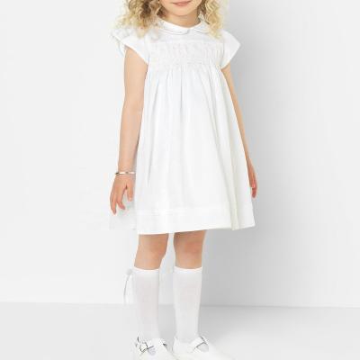 China 2021 new arrival smmer style baby girl's classic cute short straight baby girl's breathable one-piece short sleeve casual dress for sale