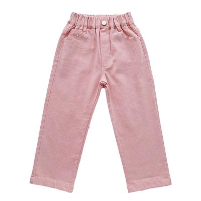 China Fade Proof New Color Fashion Girl's Casual Straight Pants Spring And Fall for sale