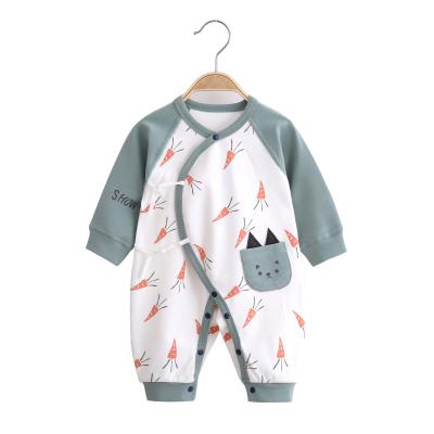 China Anti-wrinkle Spring And Summer Baby Cotton One Piece Pajamas for sale