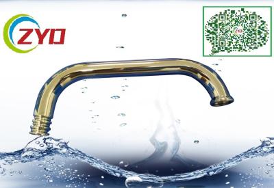 China Single Lever Faucet Spout 18mm Diameter Round Bended Pipe 140 Gram Weight for sale