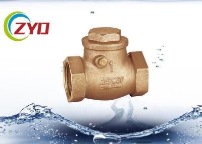 China Sandblasting 1 2 Brass Ball Check Valve , Air Check Valve With Brass Baffle for sale