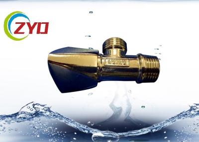 China Zinc Handle Bronze Angle Valve , Two Way Angle Valve For High Viscosity Fluids for sale