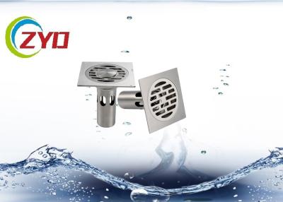 China Easy Clean Stainless Steel Floor Drain Strainer , CE Bathroom Floor Waste Grate for sale