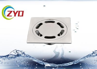 China Durable Square Shower Bathroom Floor Drain Large Flow Pop Up Floor Drain for sale