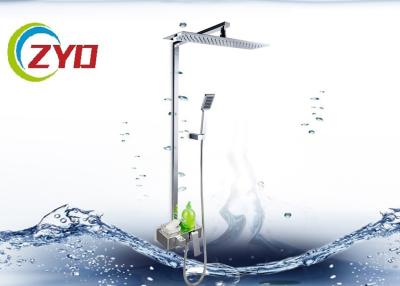 China Convinent 22MM Square Bathroom Shower Sets With Adjustable Shower Holder for sale