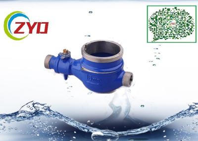 China High Grade Bathroom Plumbing Accessories Blue / Silver Durable Water Meter Body for sale