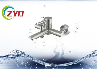 China Single Hole Bathroom Water Faucet Ceramic Cartridge Wall Mounted Type for sale