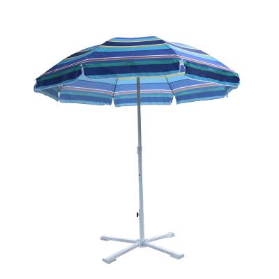 China Factory Direct Folding Large Portable Sun Patio Traditional Custom Printed Outdoor Beach Umbrella 1.8m*8k Large for sale