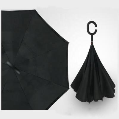 China Disassembly Inverted Umbrella, Double Layer Reverse Umbrella For Car And Outdoor Use, Large Straight Umbrella With C Handle for sale