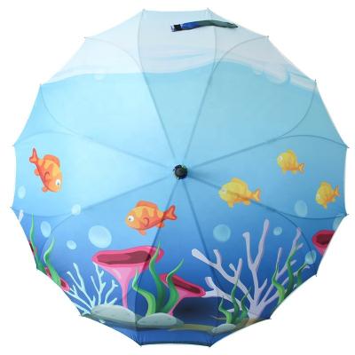 China Umbrellla Folding Umbrella Customized 23inch x 16k Automatic Upright Logo One Piece Umbrella for sale