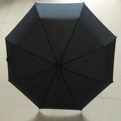 China Luxury Black Metal Frame Promotion Automatic 21inch And Close 3 Fold Open Umbrella for sale