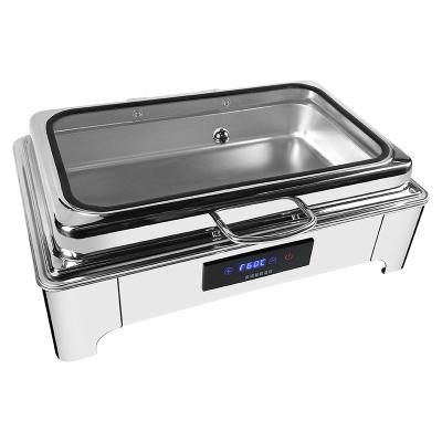 China Sustainable high quality stainless steel chafing dish set with electric chafing dishes food warmer buffet stoves for sale