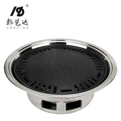 China Factory Direct Selling Stainless Steel Charcoal Grill Table Grill Tray Barbecue Charcoal Oven Easily Assembled Cooking Camping for sale