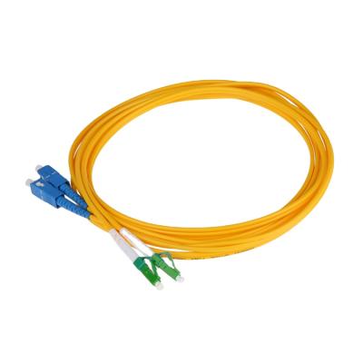 China FTTH FTTxFTTB Network SC UPC to LC APC SM Fiber Optic Patch Cord Connector Fast Simplex SC UPC Fiber Optic Patchcord for sale