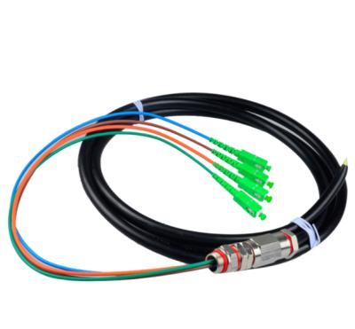 China 2Core/4Core High Performance Cheap Wholesale Waterproof Braid SC/APC Singlemode Fiber Optic Bundle Prices FTTH Fiber Optic Braid for sale