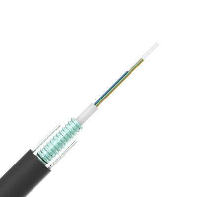 China PE or Outdoor FTTH Cores GYXTW Fiber Optic Cables 4 6 8 12 to 24 48 96 for sale