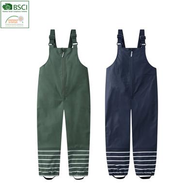 China Los muchachos de una pieza de los mamelucos de los monos del bebé de los pantalones de la lluvia de la prenda impermeable de la PU de los niños que las muchachas llueven los pantalones forman a niños los guardapolvos en venta