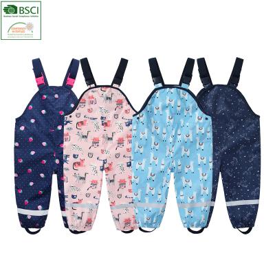 China Children Waterproof Rain Pants Baby Jumpsuits Boys Girls Overalls Pants Fashion Kids Overalls Beach Sand Wading Pants for sale