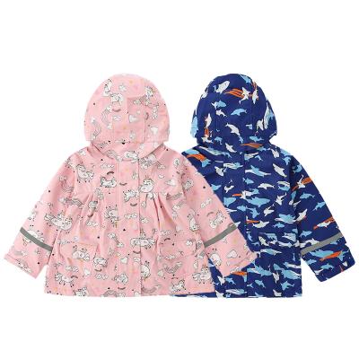 China Mit Kapuze Regenmantel Waterpoof-Regen-Jacken-Kind-PUs für Mädchen-Unicorn Coats Warm Autumn Winter-Oberbekleidungs-Kinderkleidung zu verkaufen