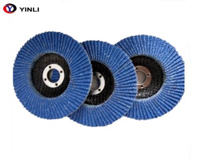 China Blue Metal Zirconium Oxide Fin Discs For Grinding And Polishing Stainless Steel for sale