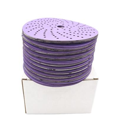 China Aluminum Oxide Aluminum Oxide Made In China Purple Sanding Disc For Polishing Car for sale