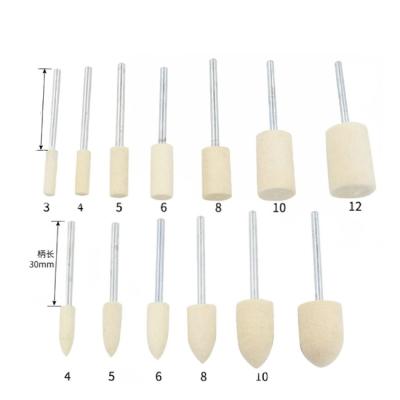 China Abrasive Mirror Polish Products Polishing Tools Wool Felt Mounting Point For Jewelry for sale