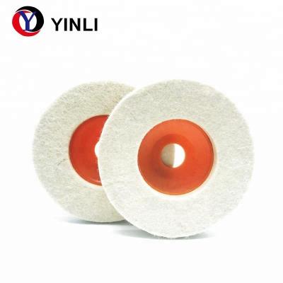 China Mirror Polish Yellow Lid Soft Wool Felt for sale