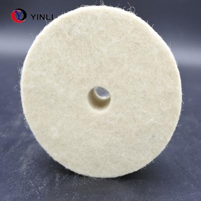 China High Quality Wool Felt Mirror Fin Polishing Buffing Wheel for sale