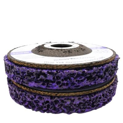 China Clean&Strip 4 inch durable purple disc for painting and derusting for sale