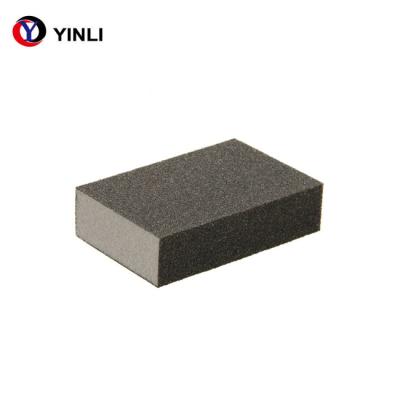 China Eco-friendly Use 100*70*25mm Sponge Hand Sanding Block With Aluminum Oxide Material for sale