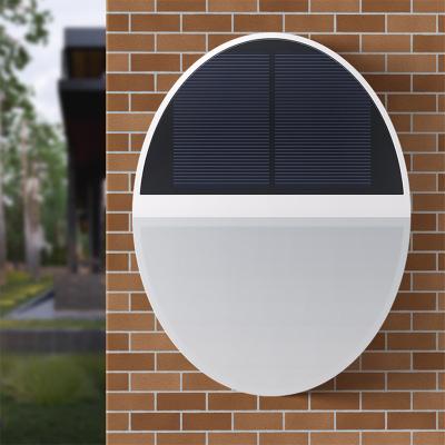 China 2022 Borosilicate Glass New Product Wall Courtyard Outdoor Garden Aisle Light Solar Night Human Sensor Motion Radar Light for sale