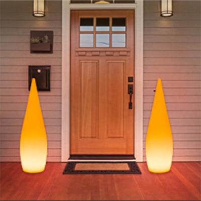 China Garden Hotel Appearance Waterproof Stylish Decorative LED Outdoor Lawn Lamp Solar Luminescent Water Drop for sale