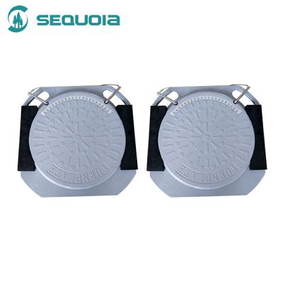 China Aluminum Die Casting Sliding Plates Turntable For Wheel Alignment Turntable Plate Spare Parts for sale