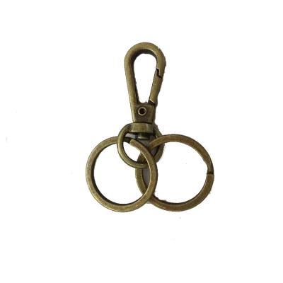 China Small Metal Key Chain Rings Clip Ring Round Metal Hardware Key Rings Hardware Wholesale Zinc Alloy Accessories Key Chain for sale