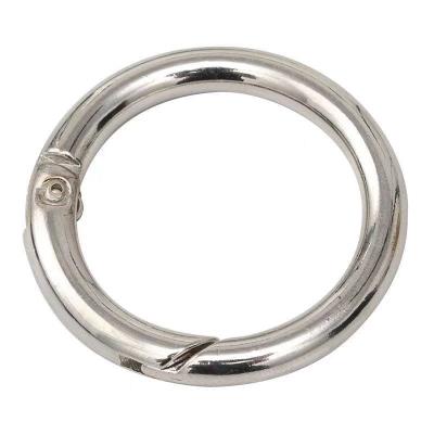 China Spring ring in stock wholesale customize large diameter zinc spring coil key chain key ring for sale