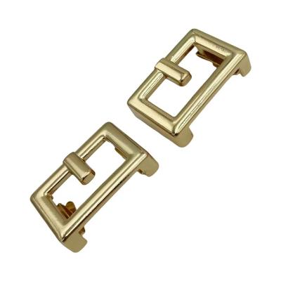 China Zinc Alloy Square Ring Adjustable Shoulder Strap Buckle Square Screw Handbag Accessories Zinc Alloy for sale