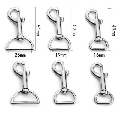 China Rotary Dog Leash Hook Buckles Zinc Alloy Dog Buckle Metal Accessories Bag Hook Purse Metal Buckles for sale