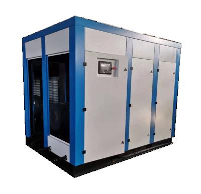 China 180hp 12.5bar PM Oil Free Energy Saving Water Lubricating Oil Free Single Screw Compressor for sale