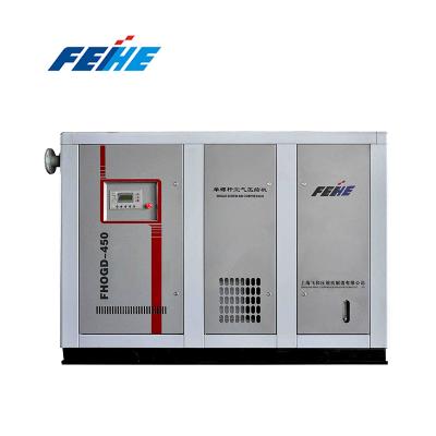 China Lubricated 750 950 1200hp homemade rotary 600 feihe water generator air ends screw gas compressor for sale for sale