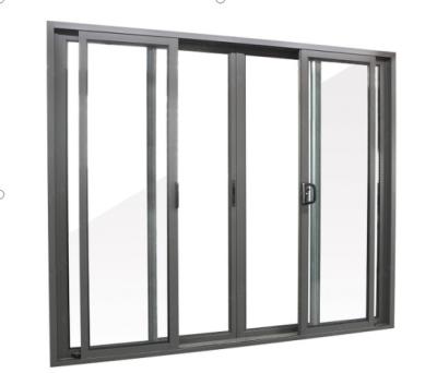 China Thermal Insulation High Efficiency Wardrobe Sliding Aluminum Profile Doors for sale